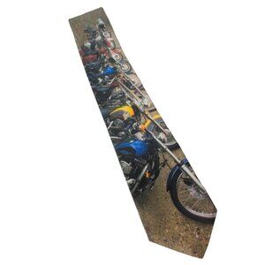 Vintage 1996 Ralph Marlin Harley Davidson Motorcycle Necktie